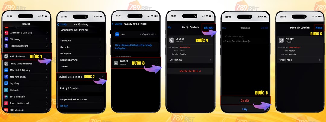 Hướng dẫn tải app 789bet phiên bản IOS