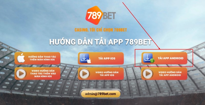 Cách tải app 789bet ở hệ điều hành Android