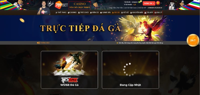 Đá gà online uy tín tại 789bet