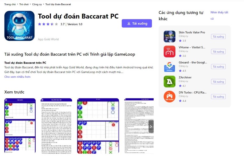 Tool dự đoán baccarat